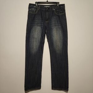 Vintage Flypaper Jeans 34x34 – 2009 Straight Fit – Dark Blue Faded Denim